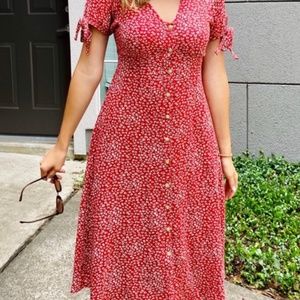 UNIVERSAL THREAD red midi dress